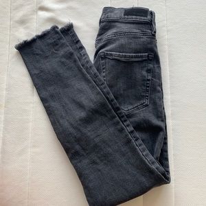Black garage skinny jeans
